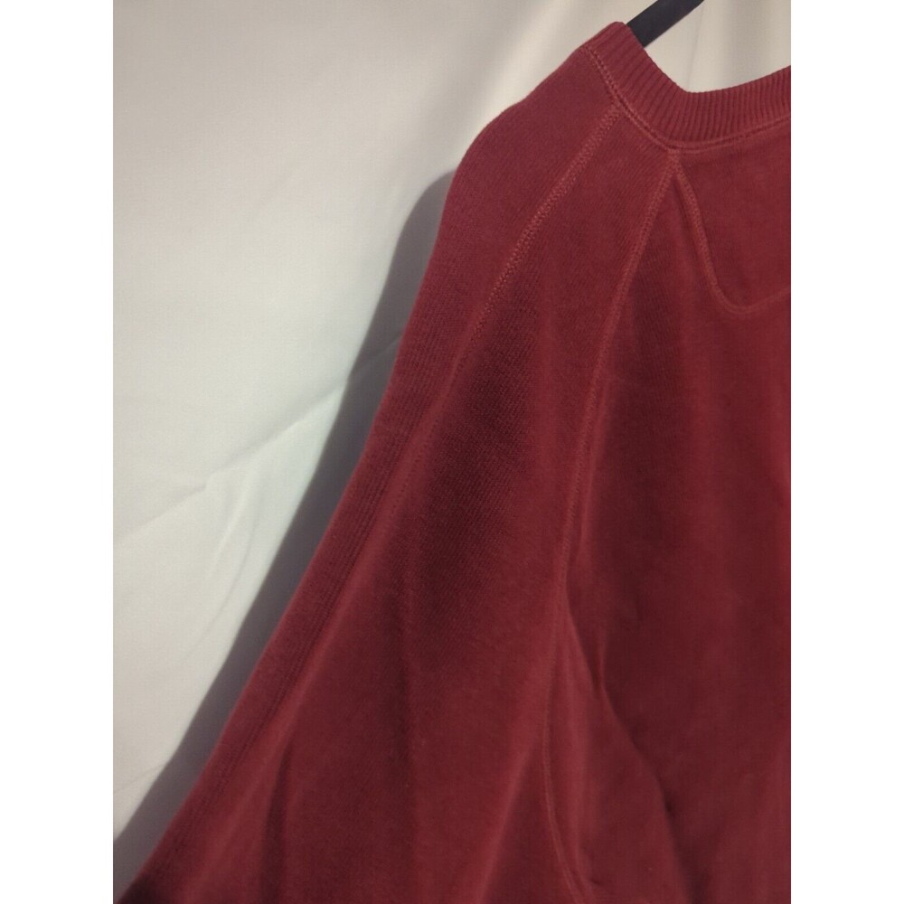 Tommy Bahama Men’s Sweater Solid Burgundy Red Cotton V Neck XL Read Description - Picture 12 of 13